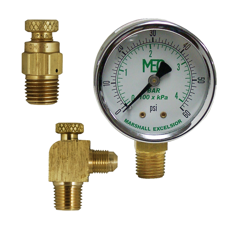 Pressure Gauges and Vent Valves